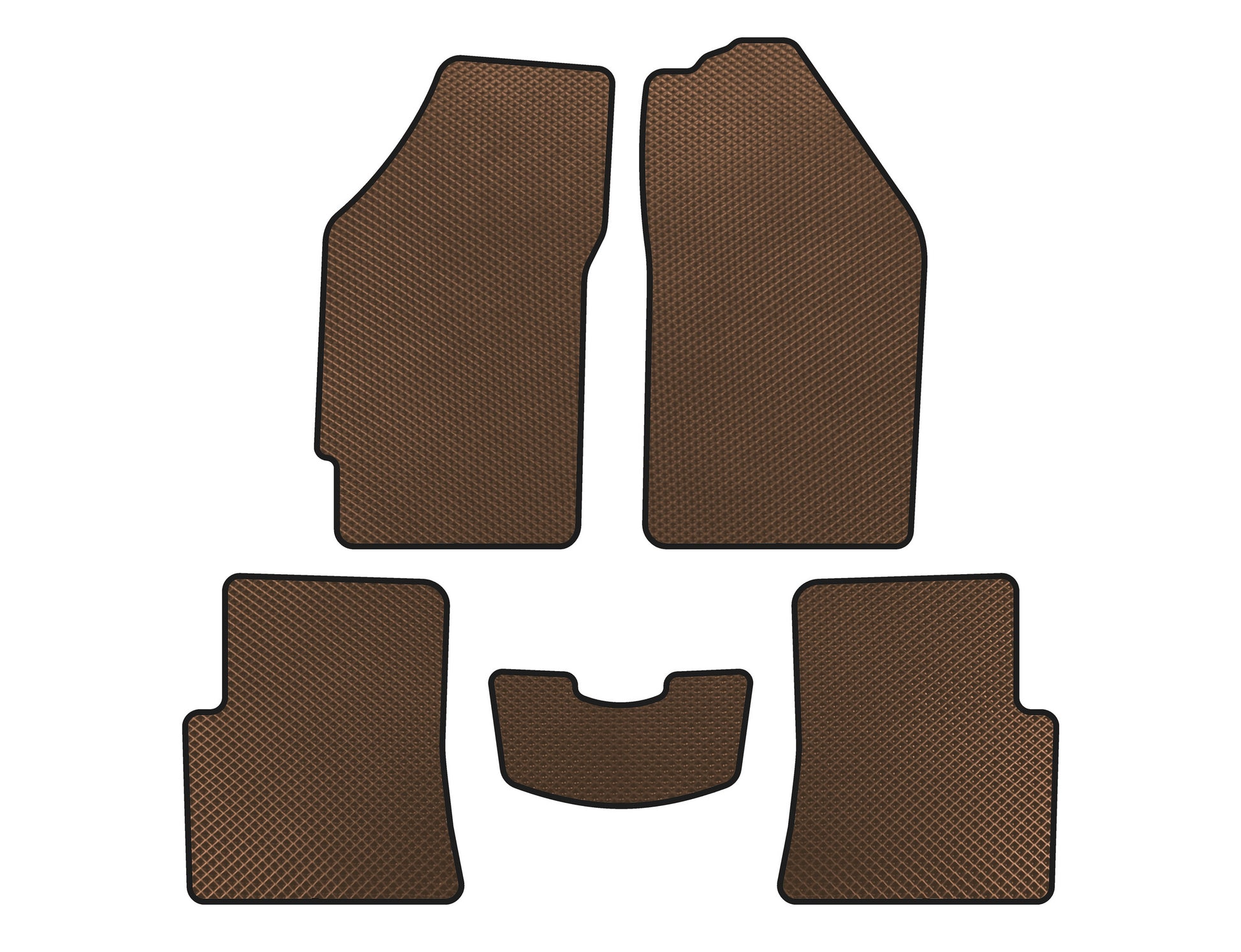EVA Floor Mats (SD, Brown) for Lifan 520 Breeze 2005-2013 - image 1