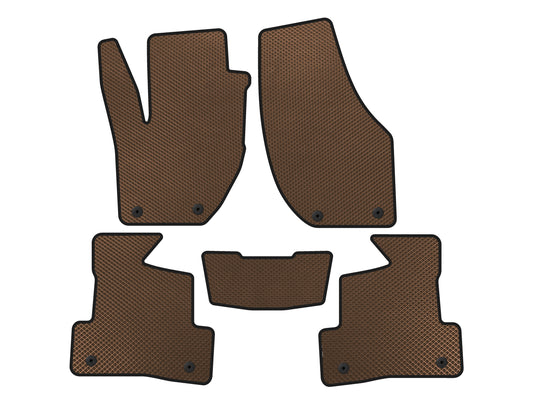 EVA Floor Mats (2016+, HB, Brown) for Volvo V40 2012- - image 1