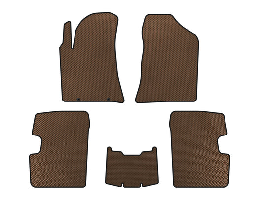 EVA Floor Mats (SD, Brown) for BYD F3 2013-2015 - image 1