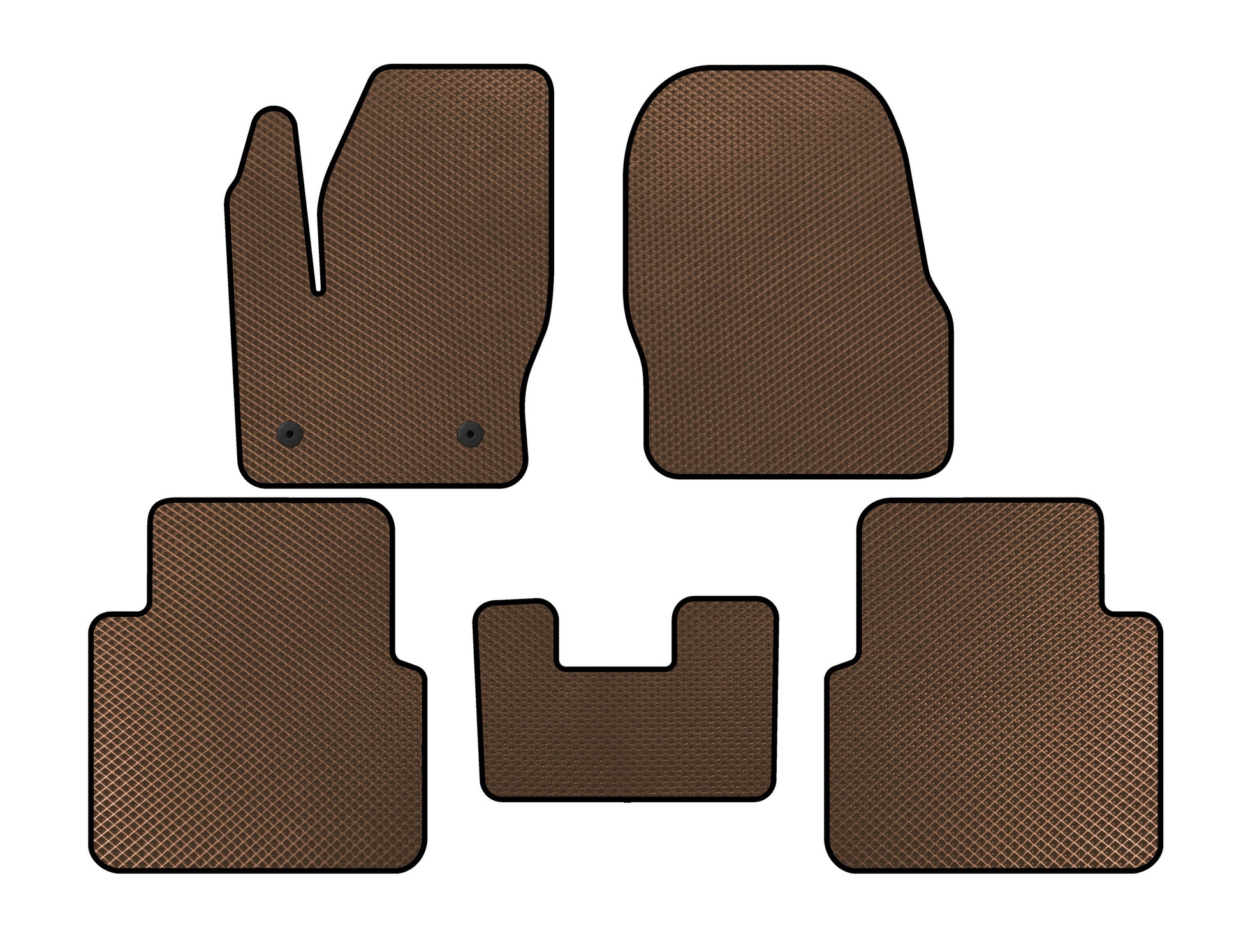EVA Floor Mats (Brown) for Ford Connect 2014-2021 - image 1