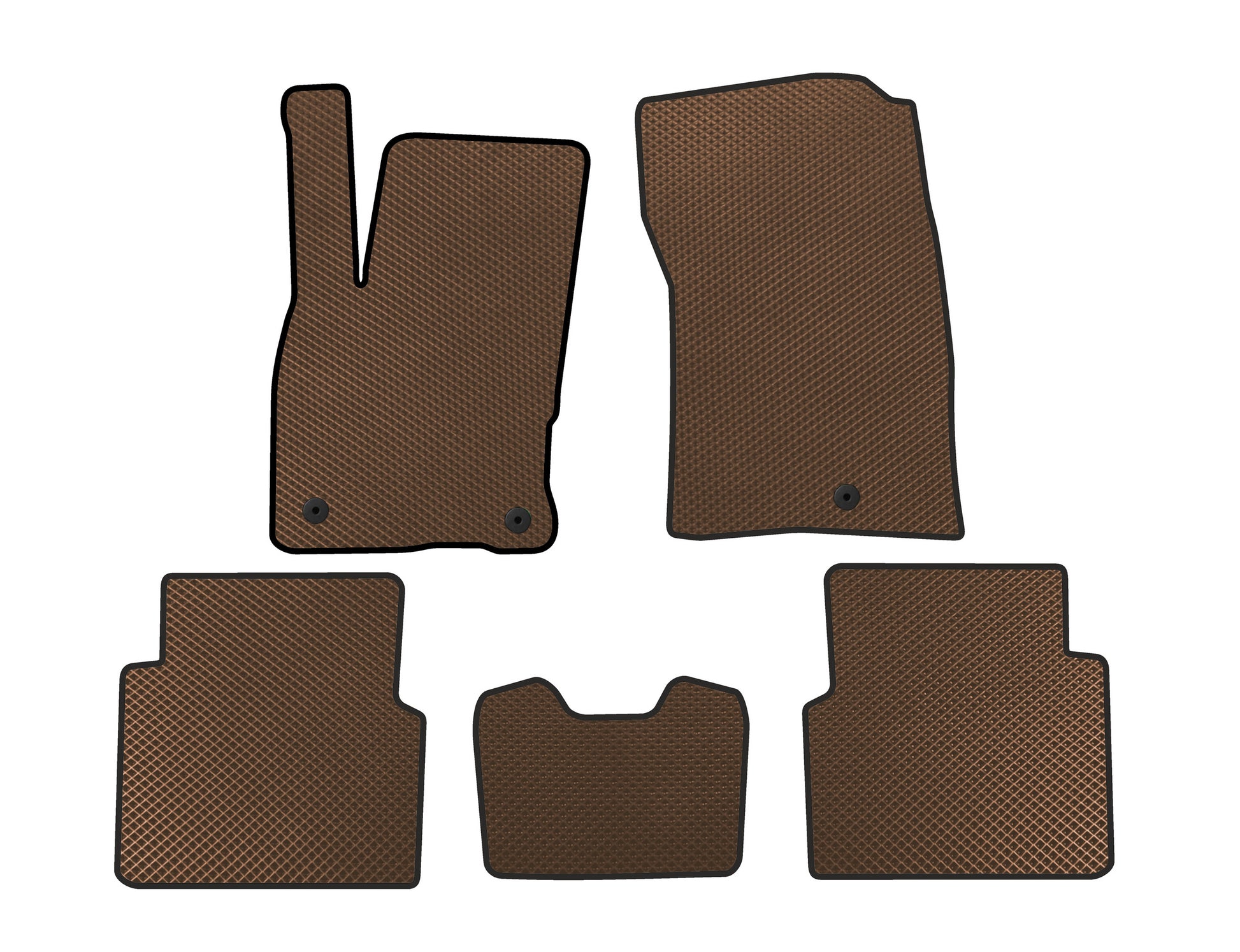 EVA Floor Mats (For Kuga, Brown) for Ford Kuga/Escape 2019- - image 1