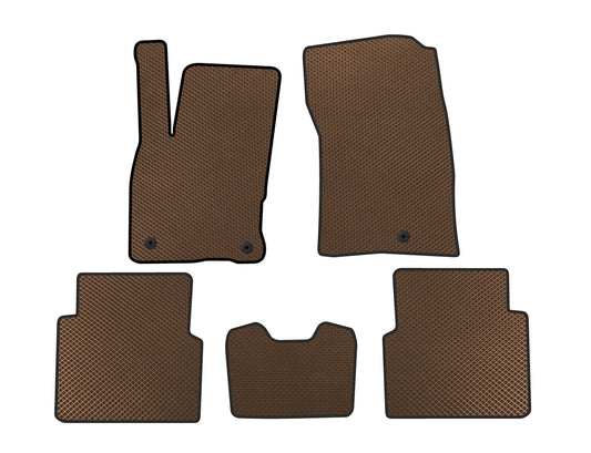 EVA Floor Mats (For Kuga, Brown) for Ford Kuga/Escape 2019- - image 1