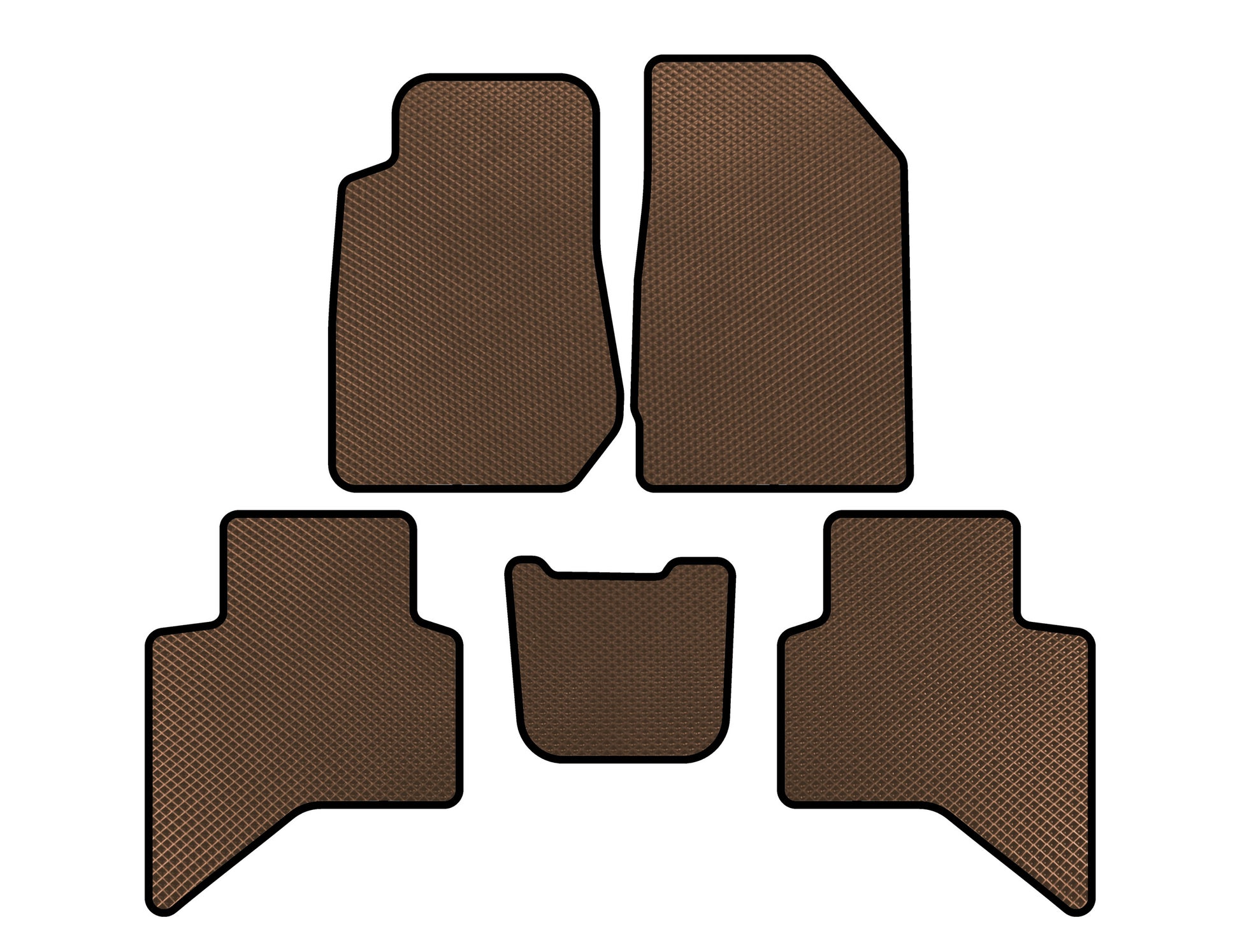 EVA Floor Mats (Brown) for Isuzu D-Max 2019- - image 1