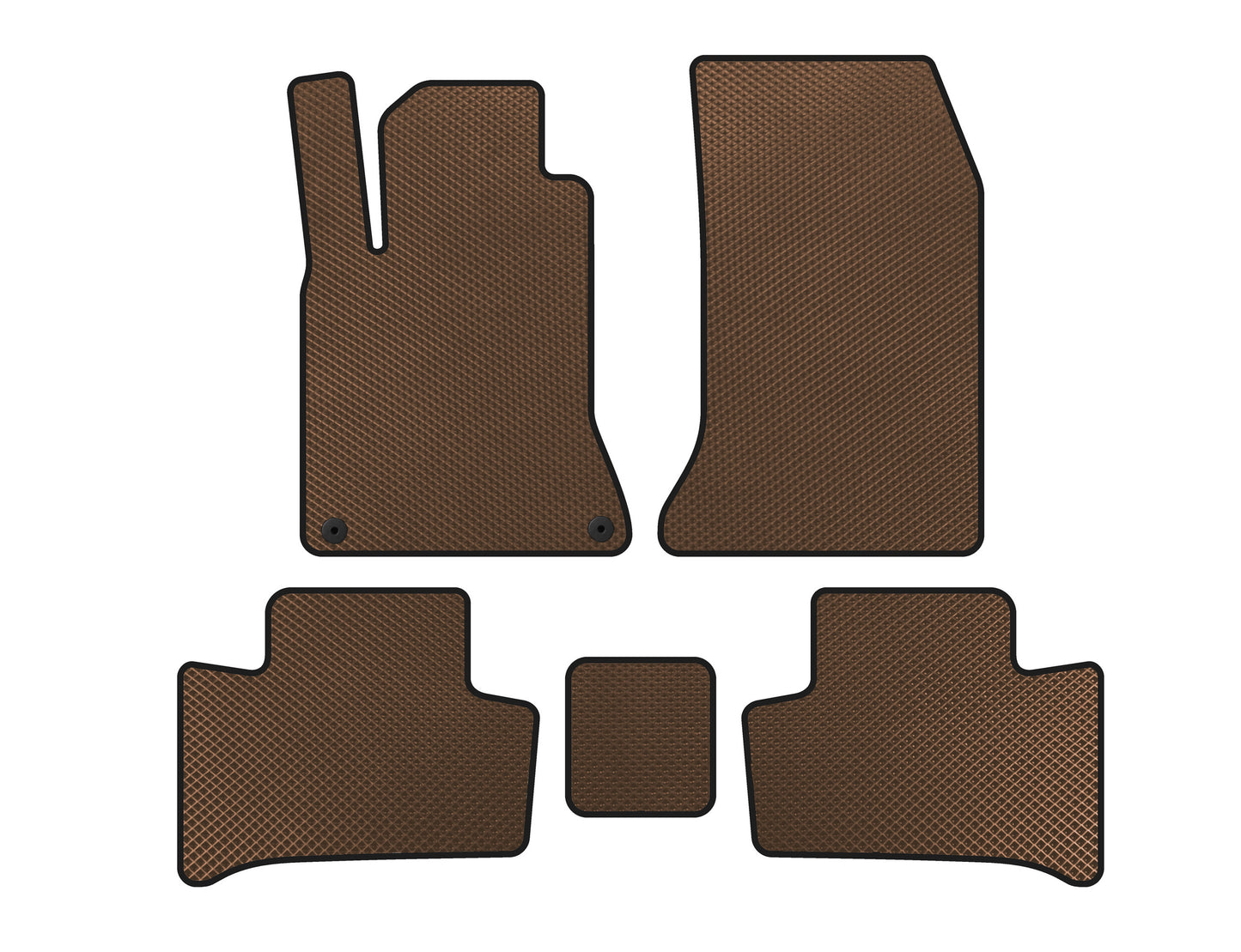 EVA Floor Mats (2015-2018, Brown) for Mercedes B-class W246 2011-2018 - image 1
