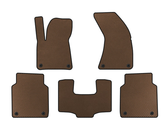 EVA Floor Mats (Long, Brown) for Audi A8 2010-2018 - image 1
