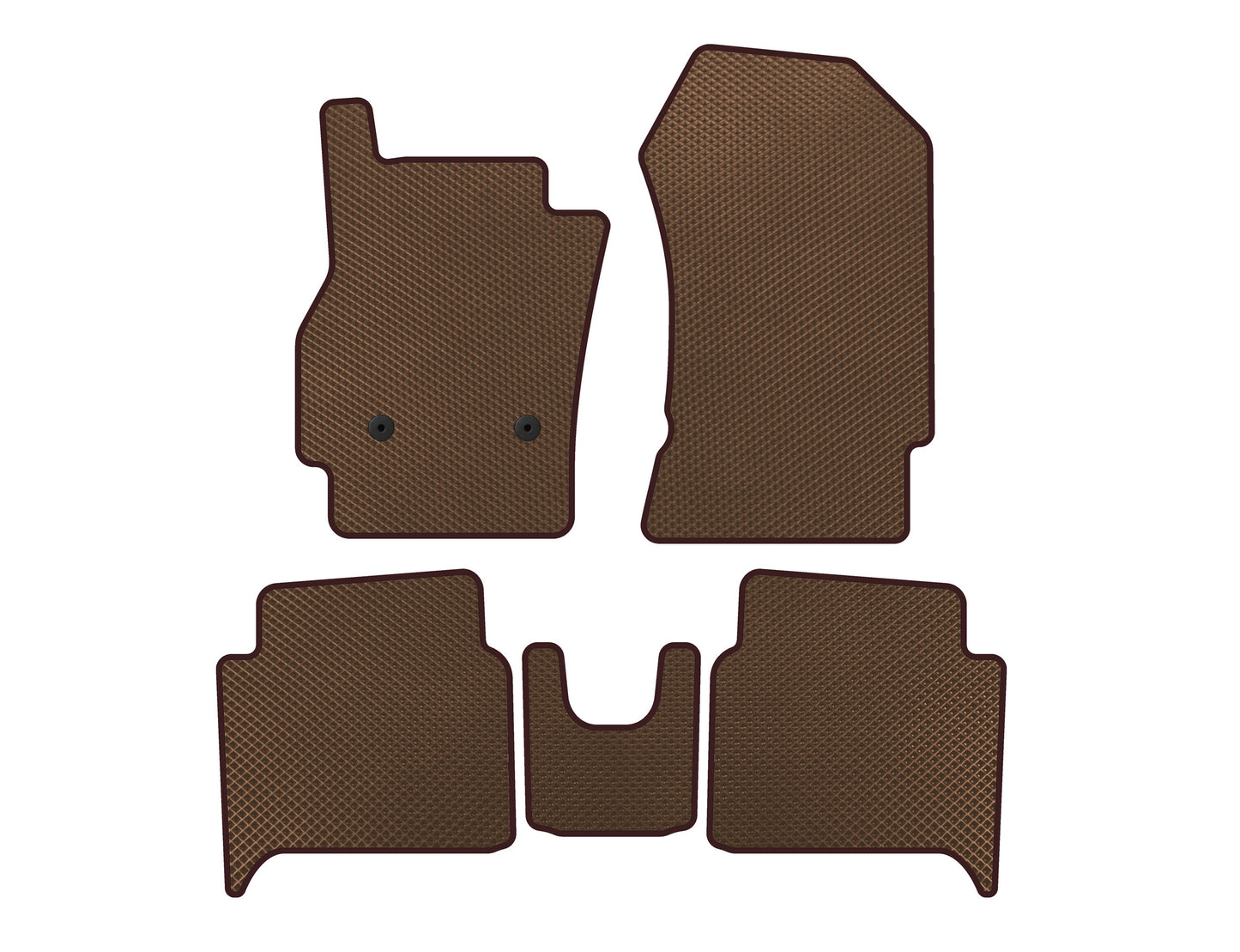 EVA Floor Mats (HB, Brown) for Renault Zoe 2012-2019 - image 1