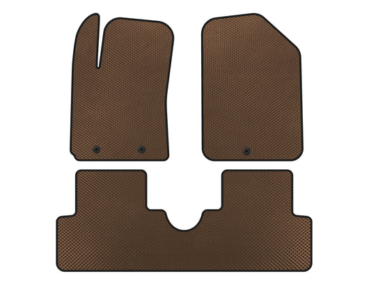 EVA Floor Mats (HB, Brown) for Hyundai I-10 2014-2017 - image 1