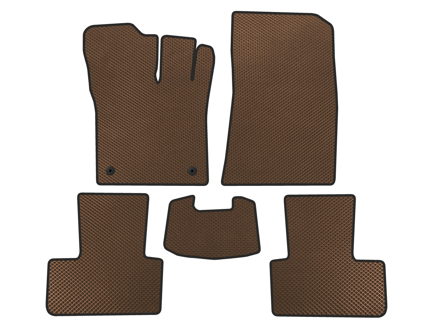 EVA Floor Mats (Brown) for Renault Captur 2019- - image 1