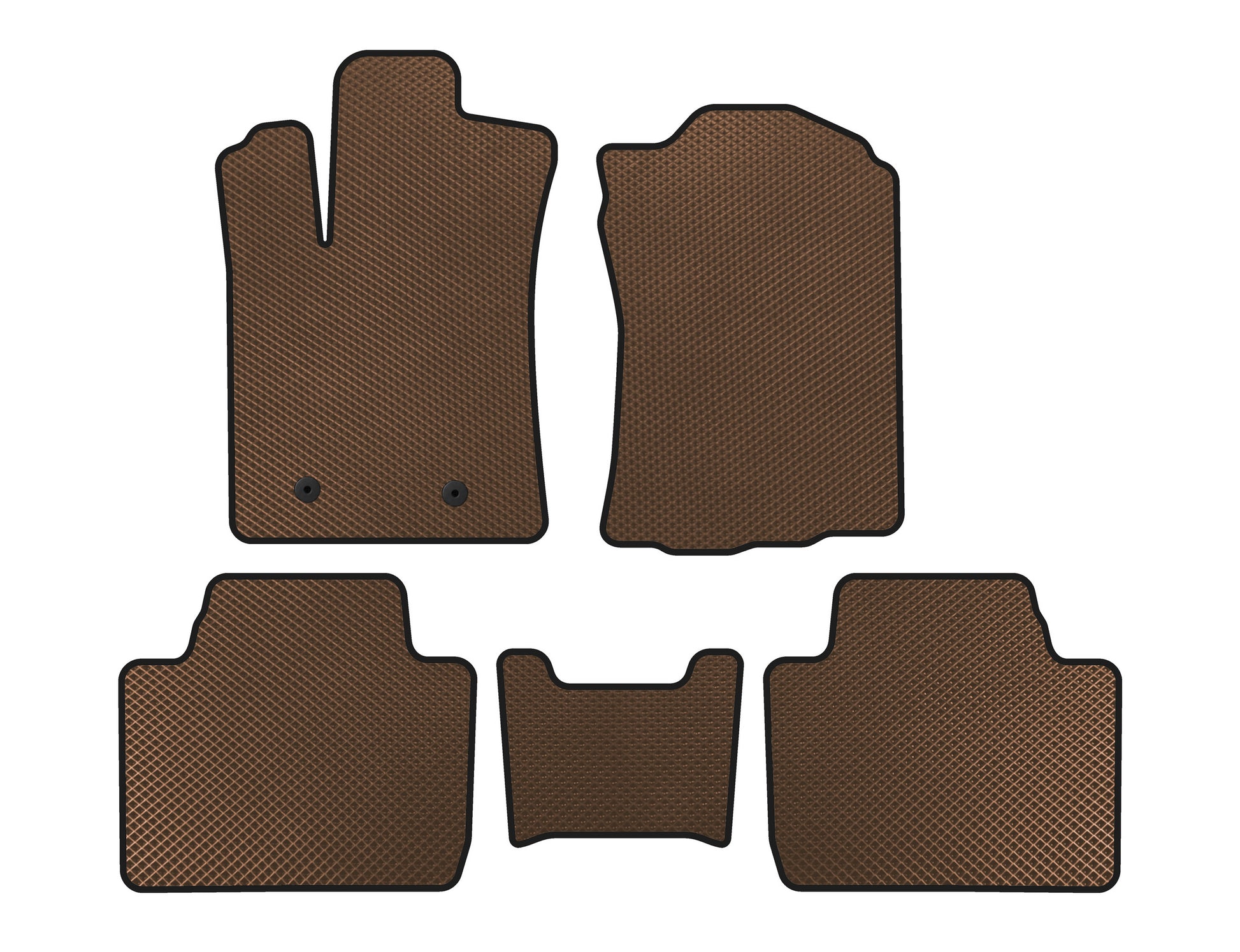 EVA Floor Mats (Brown) for Toyota Tacoma 2015- - image 1