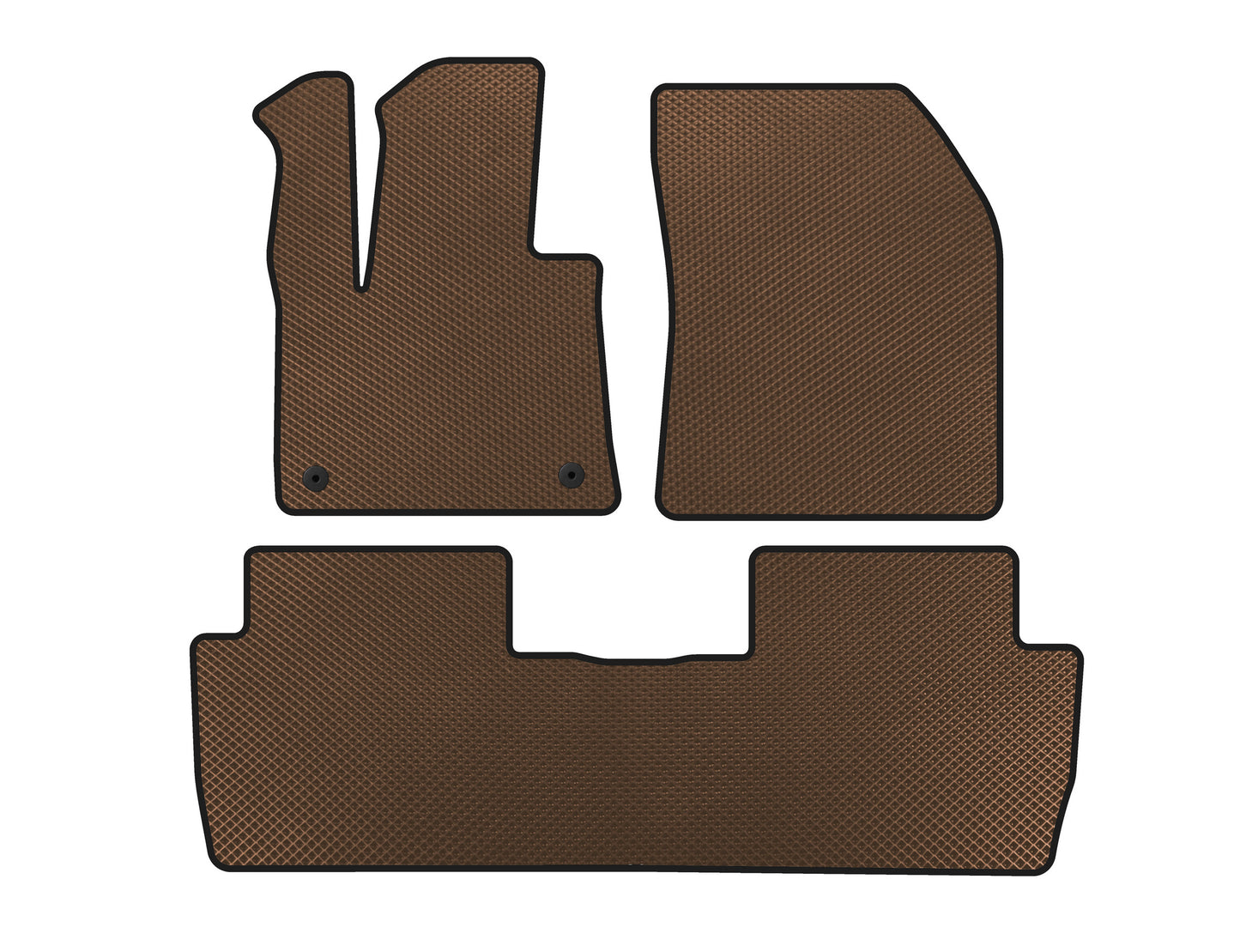 EVA Floor Mats (2016-2020, Brown) for Peugeot 5008 2016-2023 - image 1