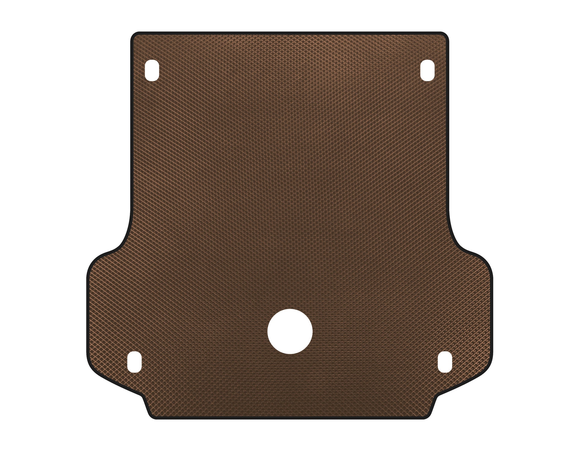 Trunk Mat EVA (2008-2013, Brown) for Mitsubishi Pajero Sport 2008-2015 - image 1