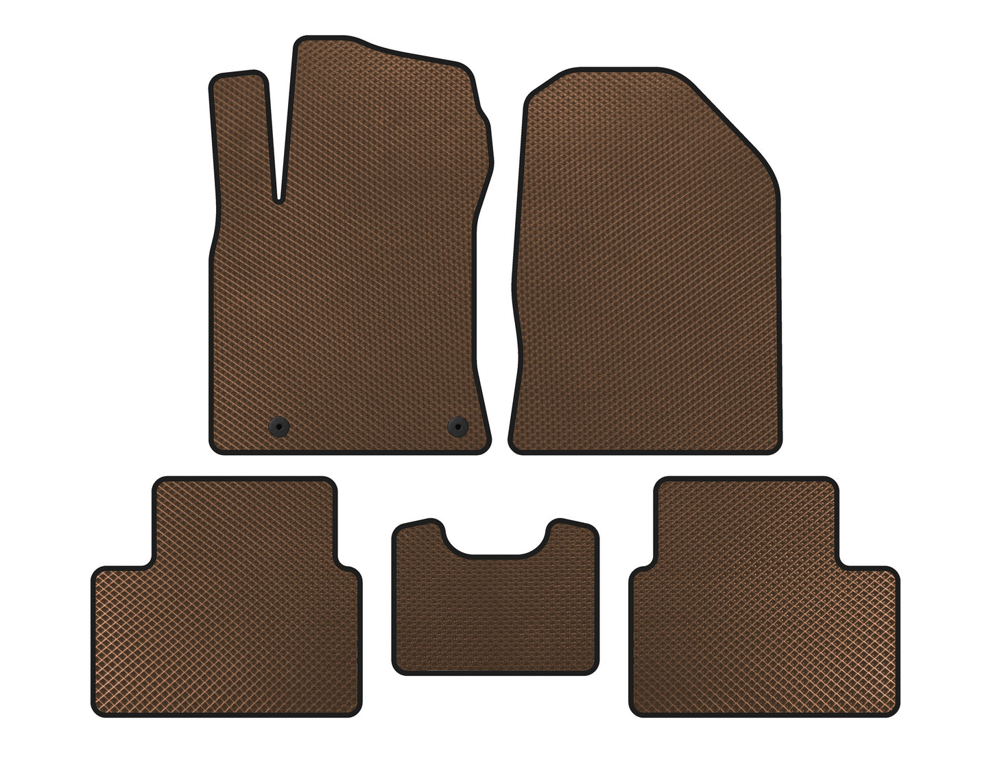 EVA Floor Mats (Brown) for Kia Cerato 4 2019- - image 1
