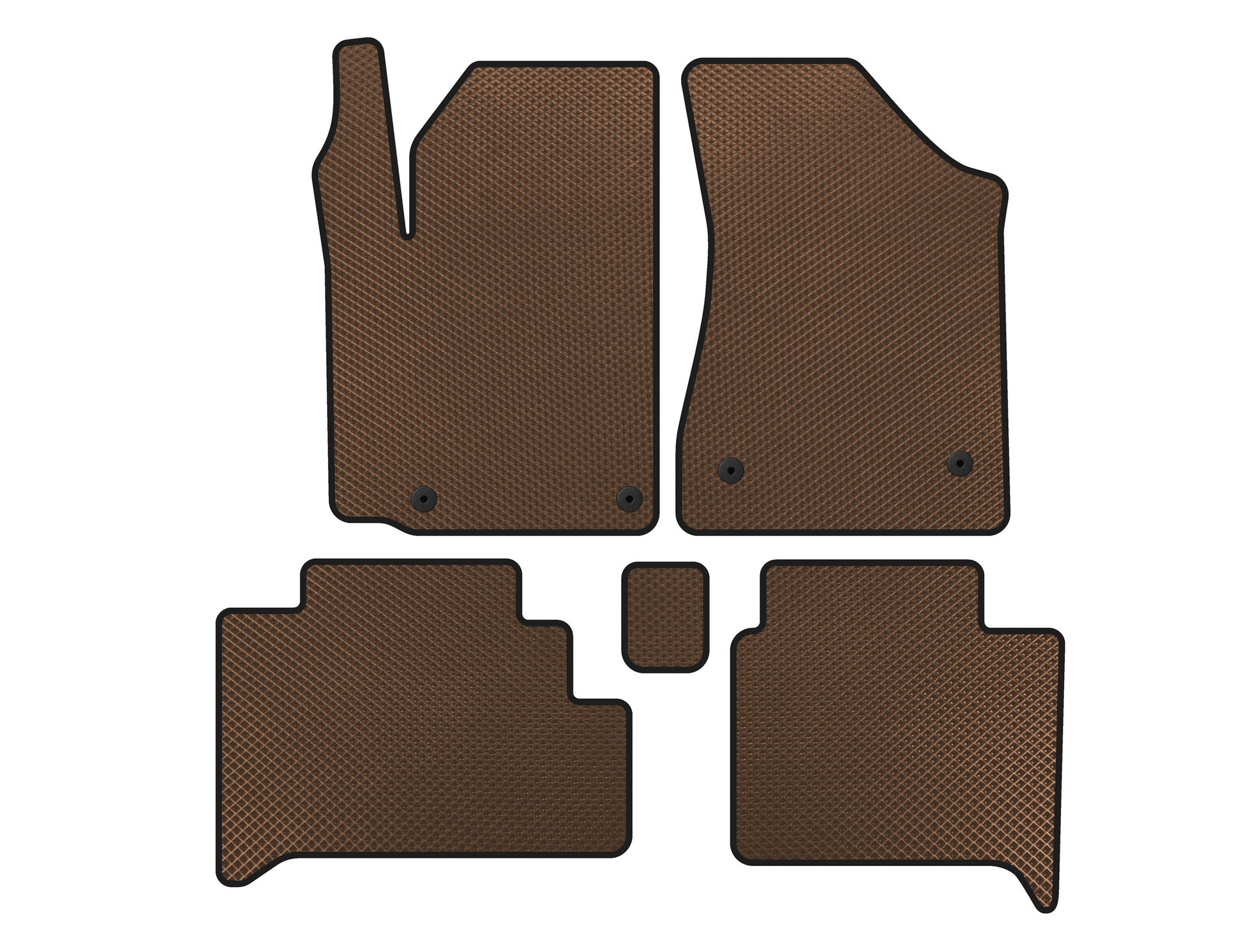 EVA Floor Mats (HB, Brown) for Geely GC-5 2010-2015 - image 1