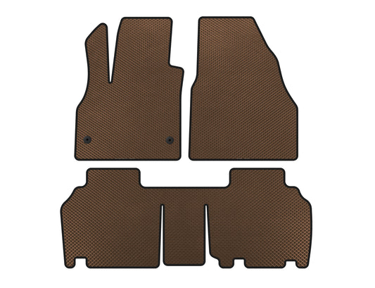 EVA Floor Mats (2 Rows, 5-Door/7-Seater, Brown) for Renault Kangoo 2008-2020 - image 1