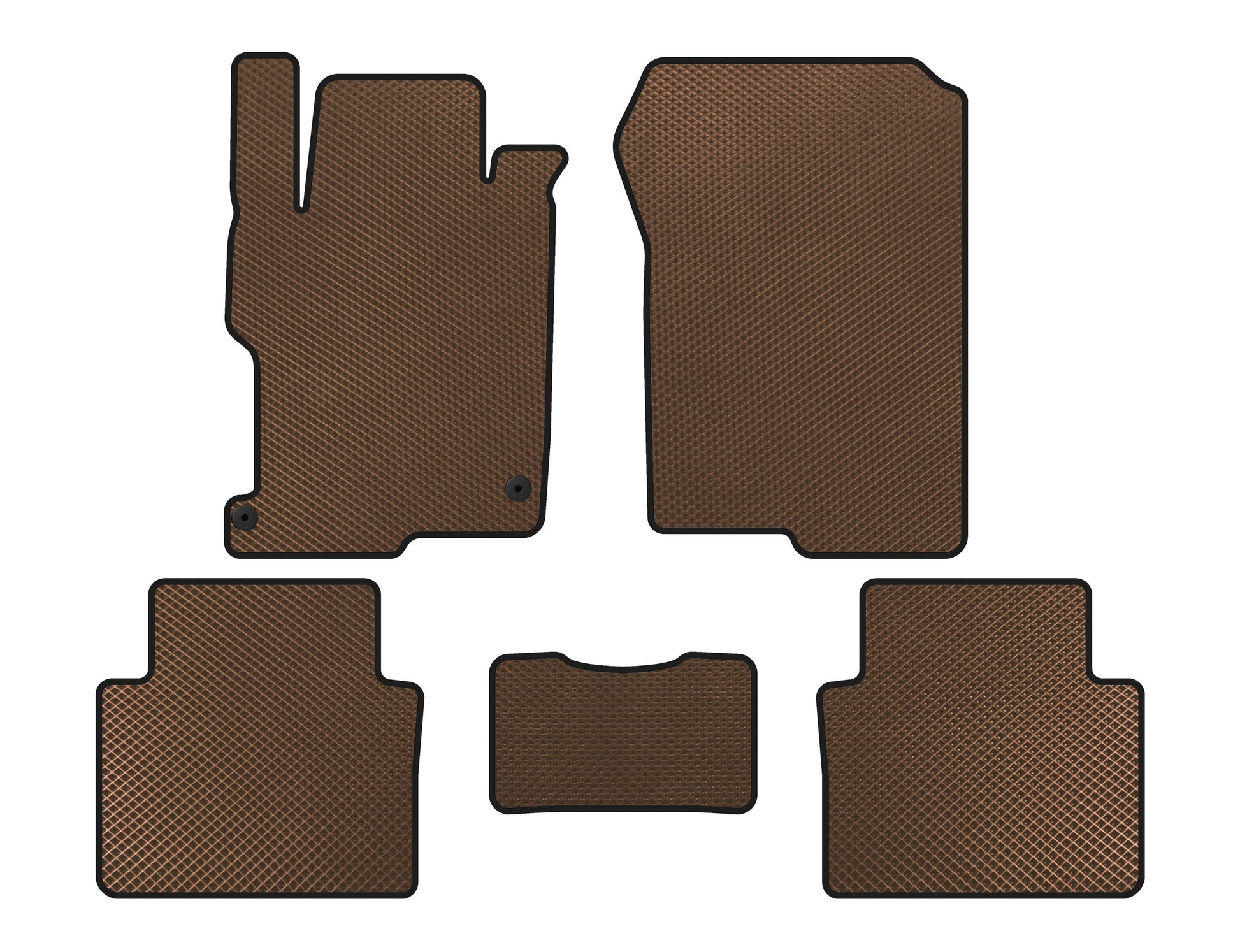 EVA Floor Mats (SD, Brown) for Honda Accord IX 2013-2017 - image 1