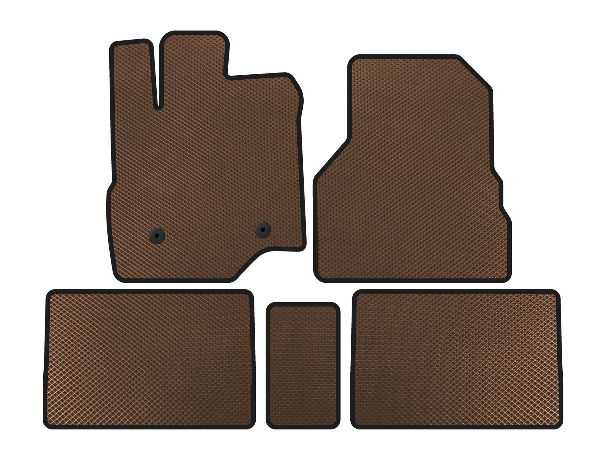 EVA Floor Mats (Brown) for GMC Terrain 2009-2017 - image 1