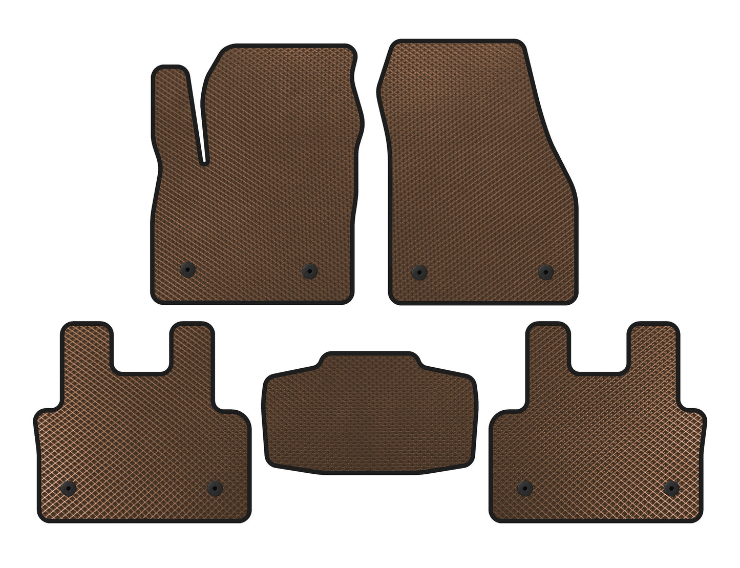 EVA Floor Mats (Brown) for Jaguar E-Pace 2017-2024 - image 1
