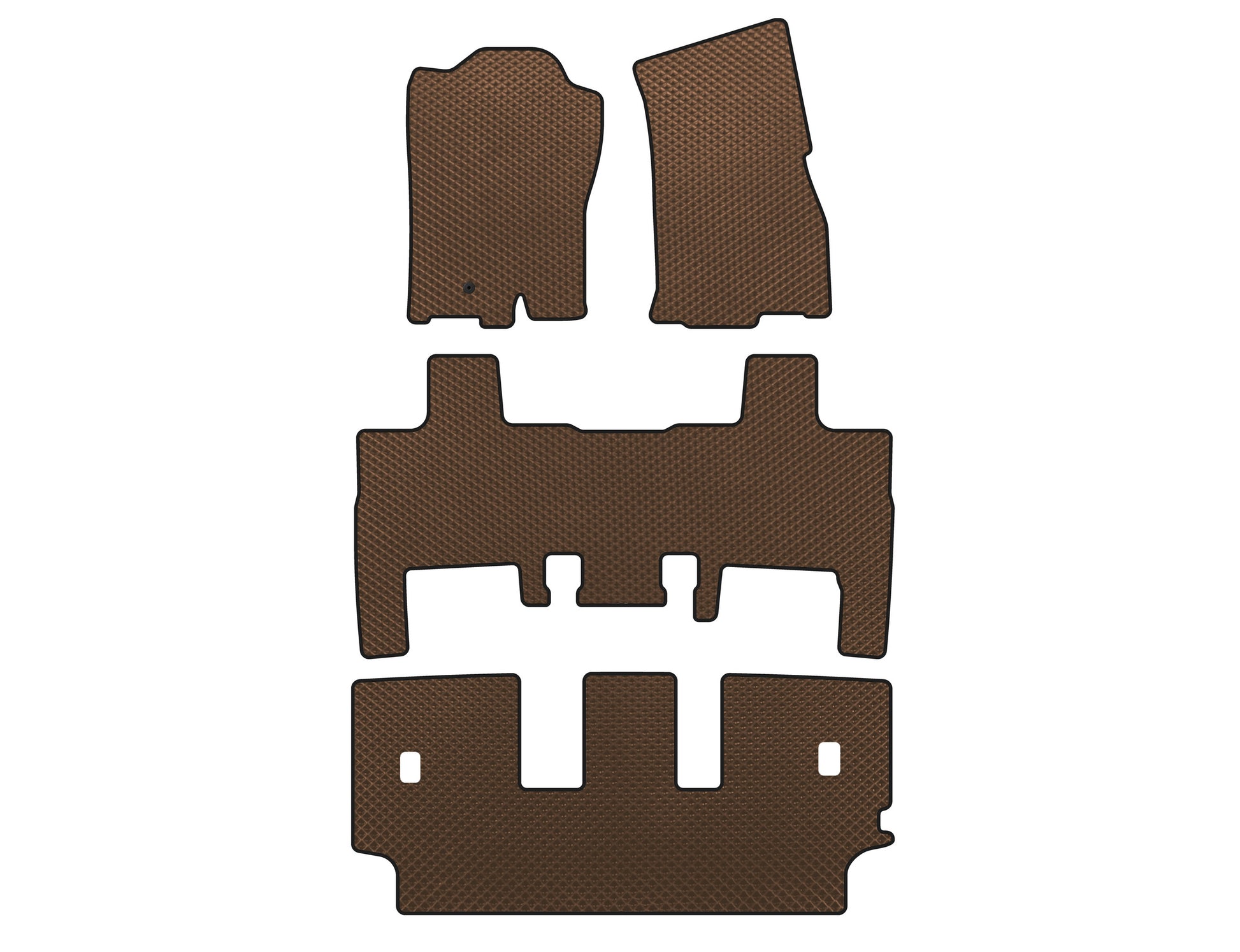 EVA Floor Mats (2007-2014, Brown) for Ford Expedition 2007-2017 - image 1