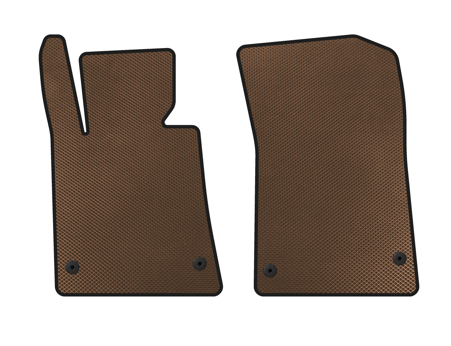 EVA Floor Mats (Roadster, Brown) for Mercedes SLK R172 2011-2016 - image 1