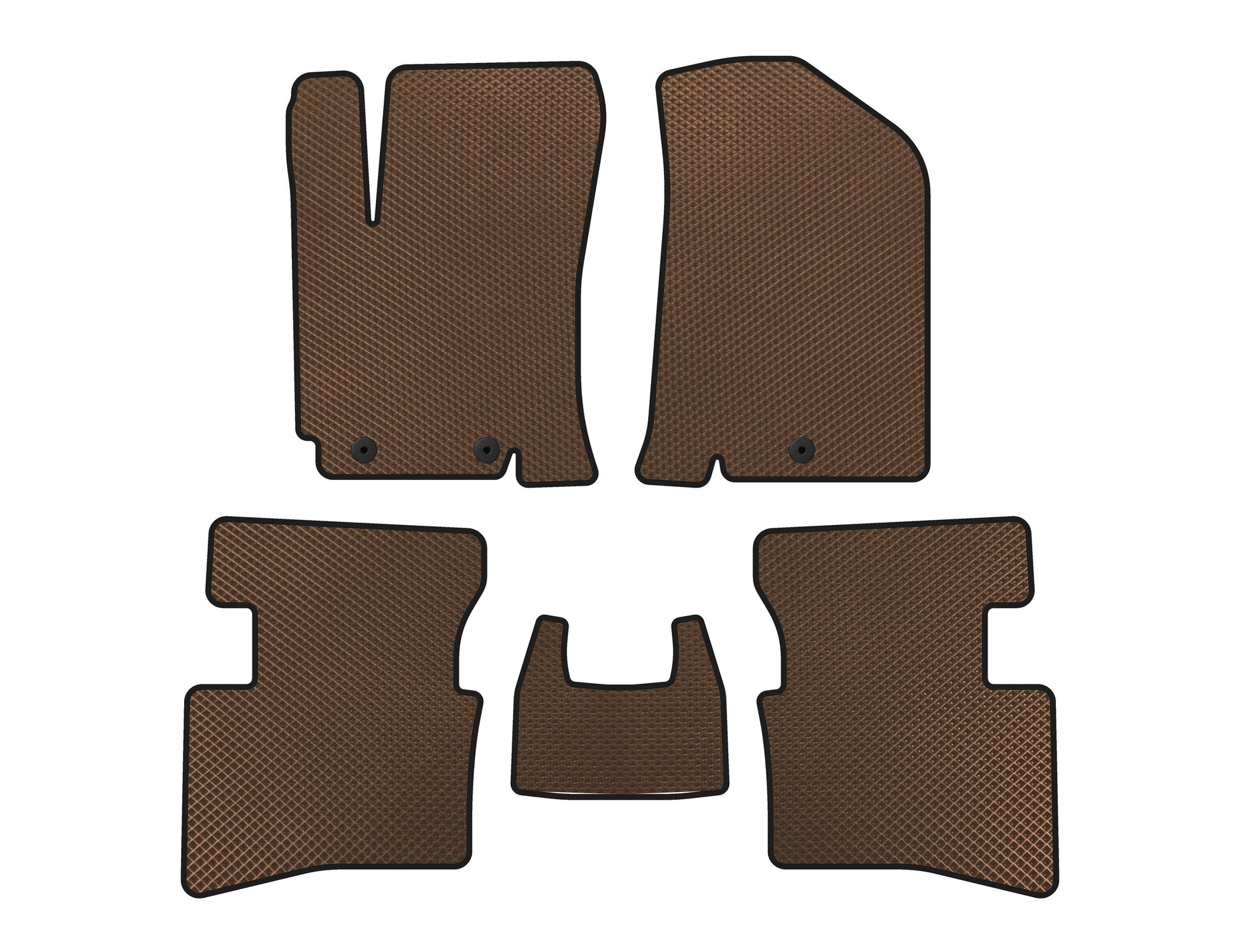 EVA Floor Mats V2 (Brown) for Kia Rio 2012-2017 - image 1