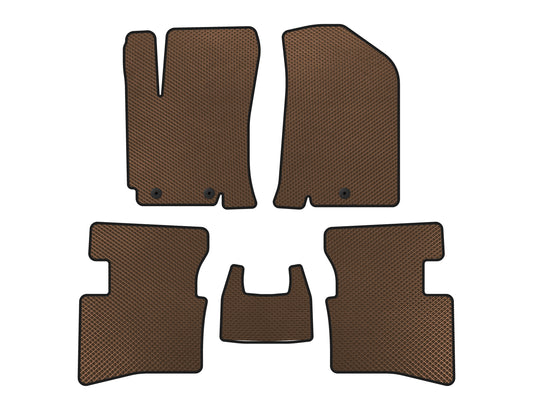 EVA Floor Mats V2 (Brown) for Kia Rio 2012-2017 - image 1