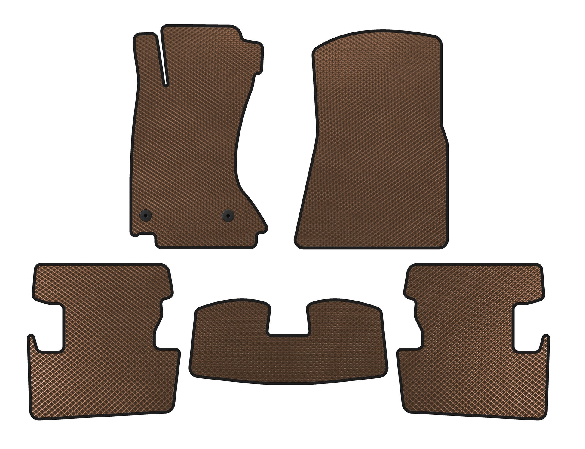 EVA Floor Mats (2008-2013, Brown) for Lexus IS 2005-2013 - image 1