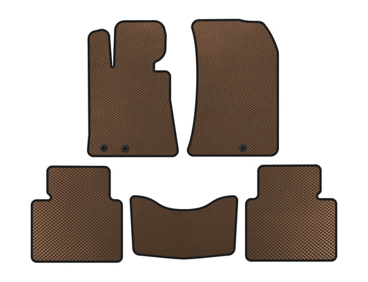 EVA Floor Mats (Brown) for Hyundai Genesis BH 2008-2013 - image 1