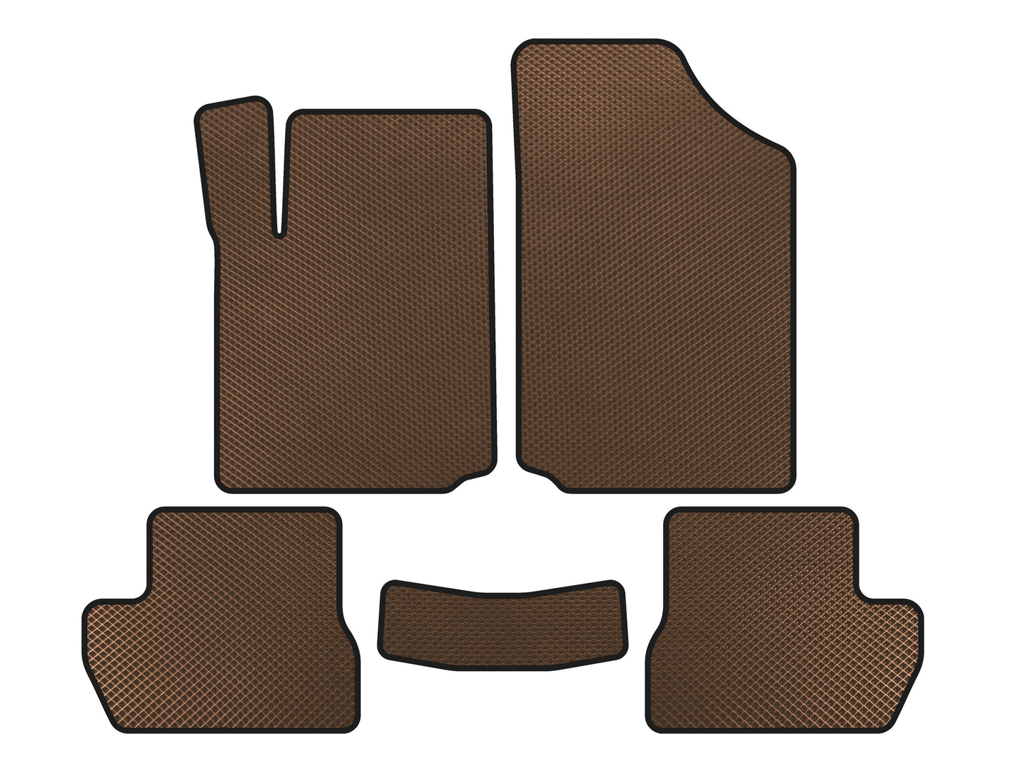 EVA Floor Mats (Brown) for Citroen C-2 2003-2009 - image 1