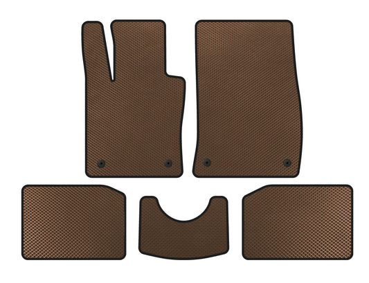 EVA Floor Mats (SD Trim, Brown) for Mini Countryman R60 2010-2017 - image 1