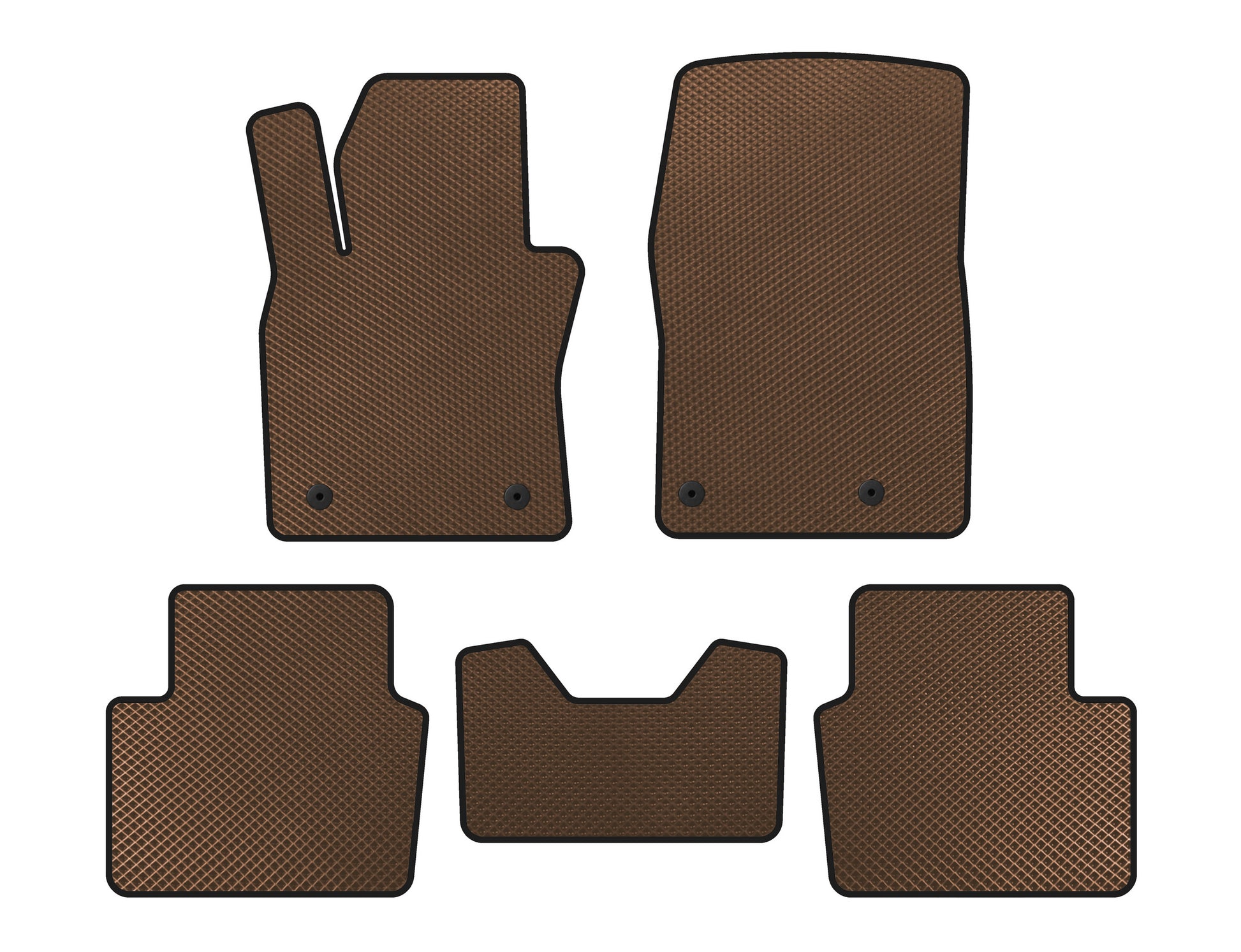 EVA Floor Mats (HB, Brown) for Mazda 3 2019- - image 1