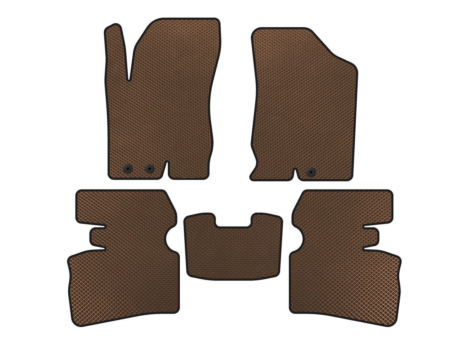 EVA Floor Mats (SW, Brown) for Hyundai I-30 2007-2011 - image 1