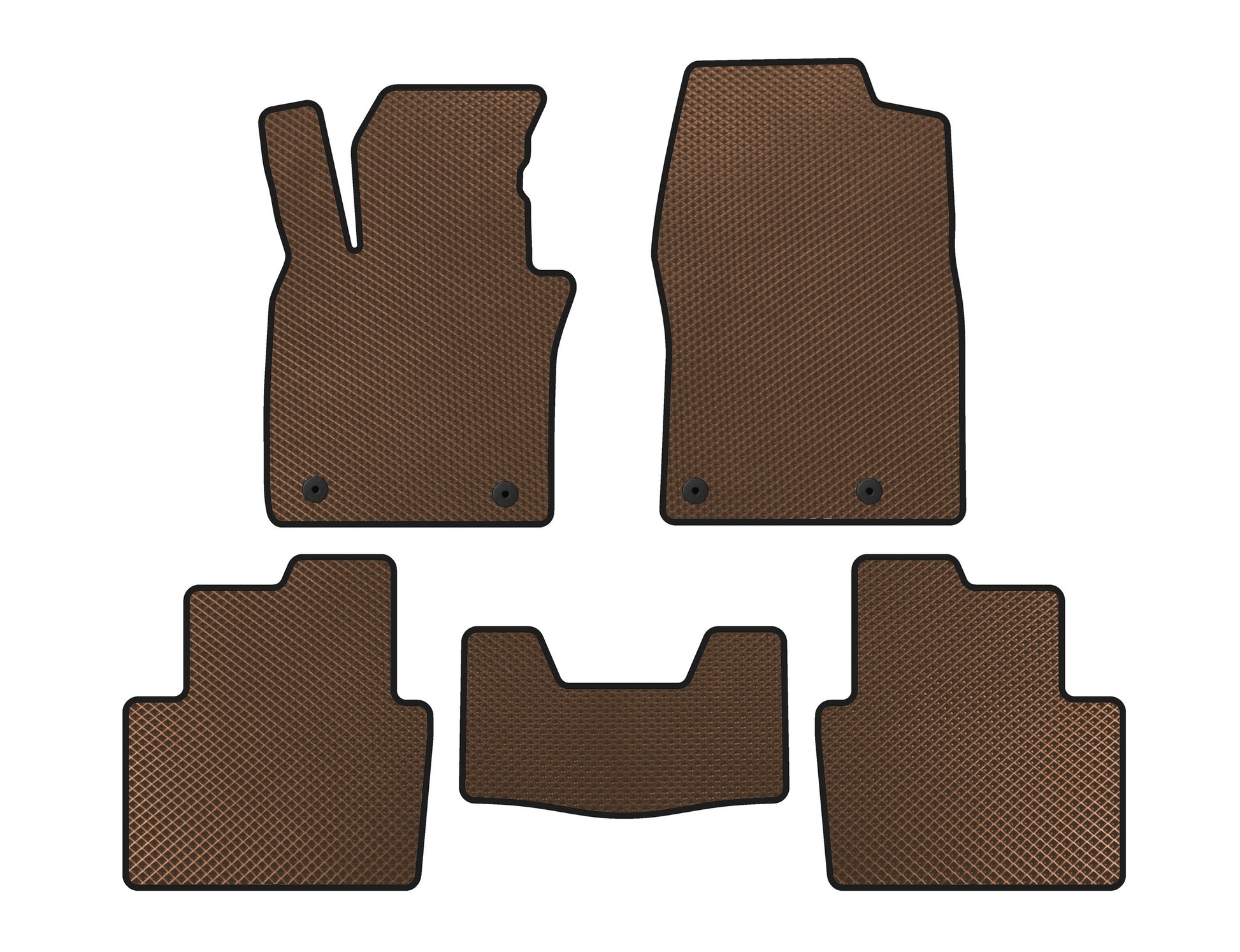 EVA Floor Mats (Brown) for Mazda CX-30 2019- - image 1