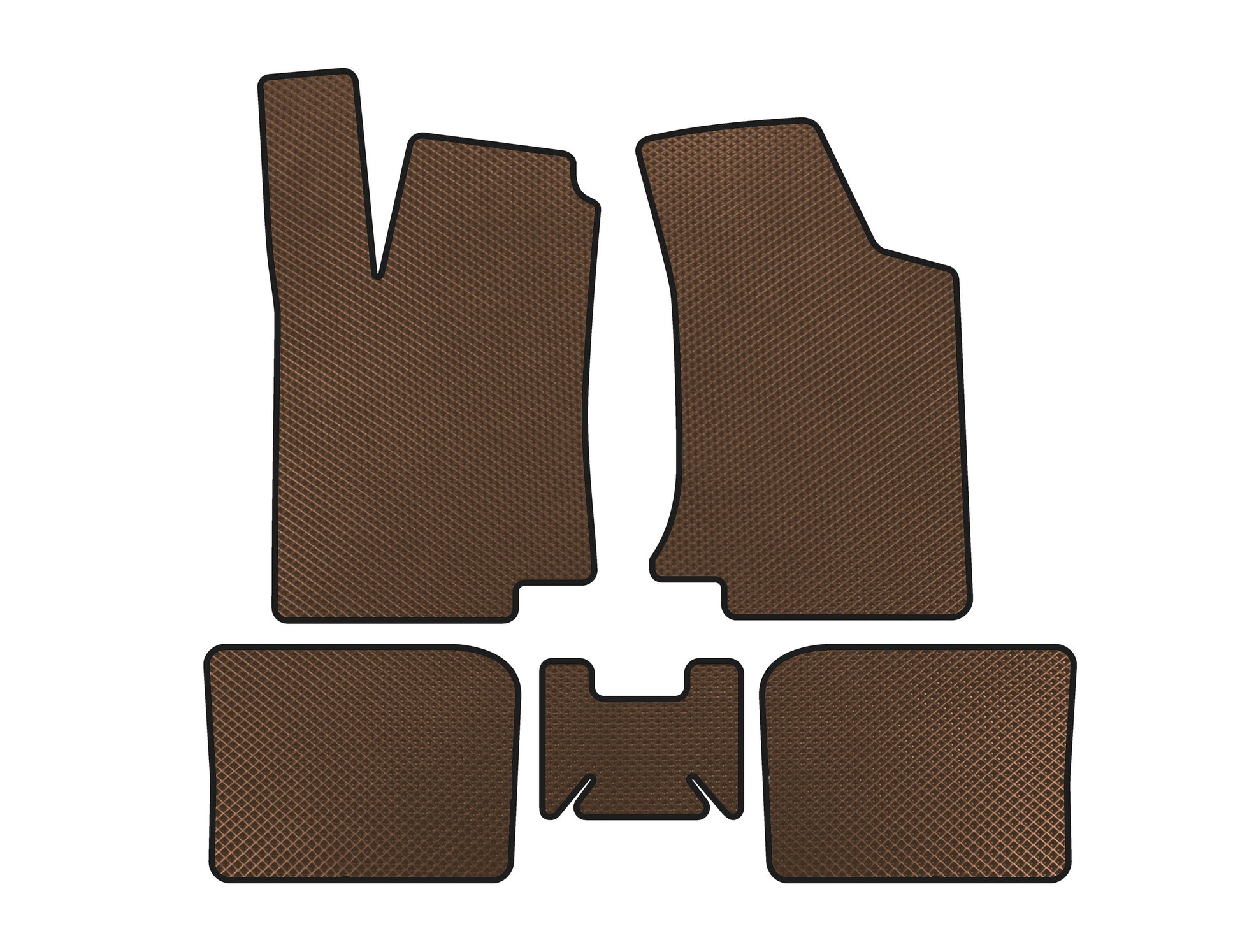 EVA Floor Mats (HB, 3-Door, Brown) for Volkswagen Golf 3 1991-2001 - image 1