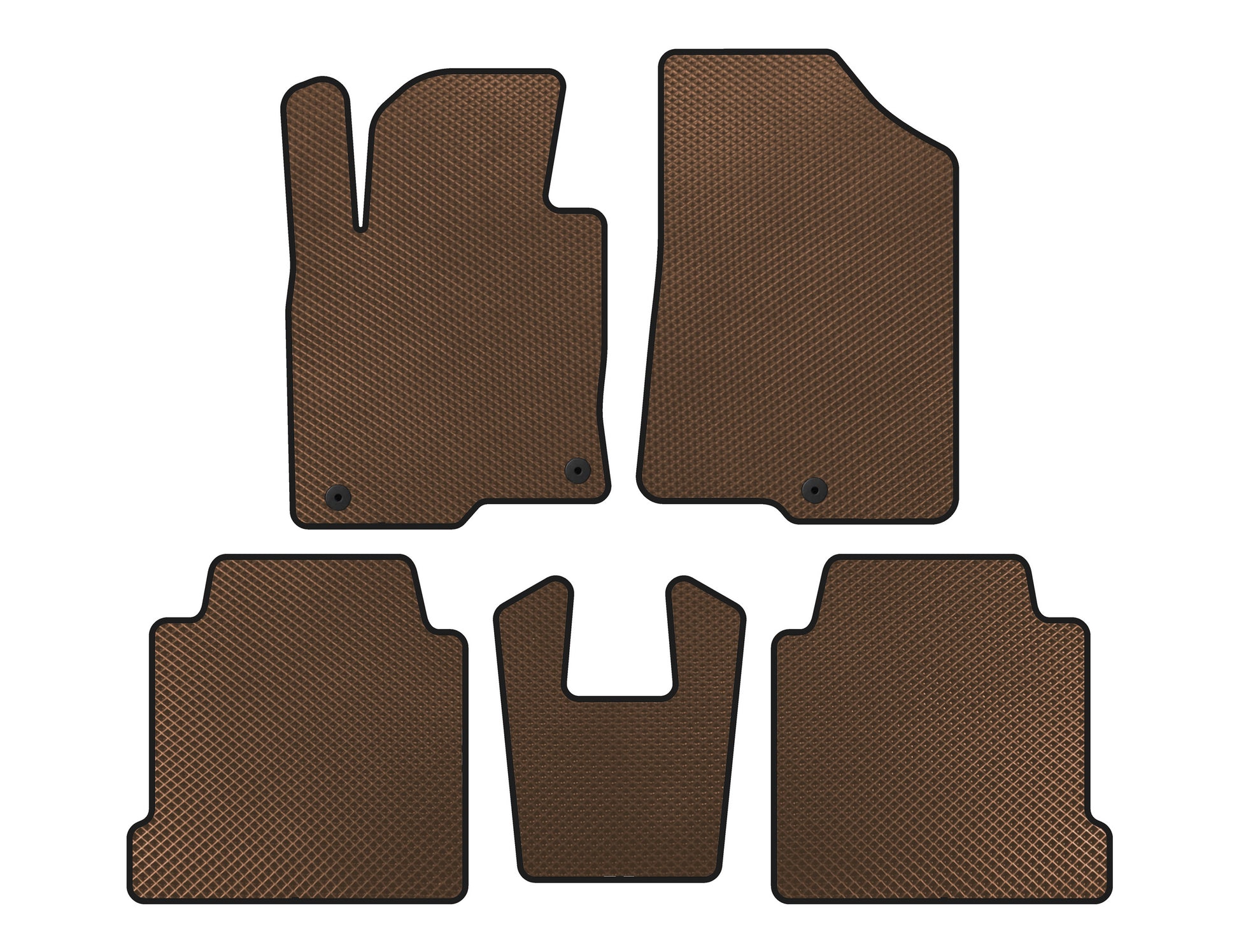 EVA Floor Mats (Brown) for Kia Cadenza 2016- - image 1