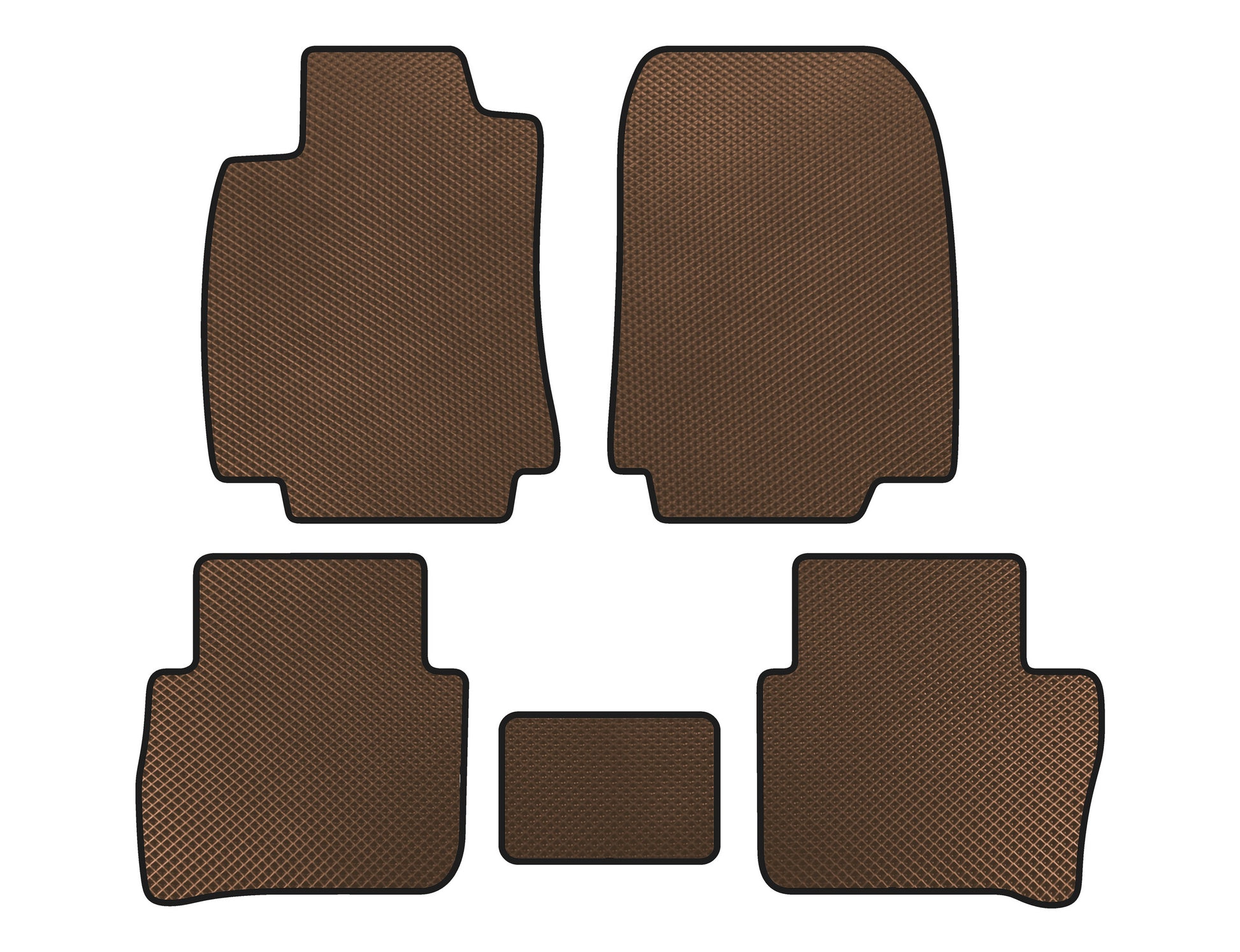 EVA Floor Mats (HB, Brown) for Nissan Tiida 2011-2014 - image 1