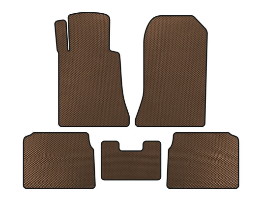 EVA Floor Mats (SD, Brown) for Mercedes E-сlass W124 1984-1997 - image 1