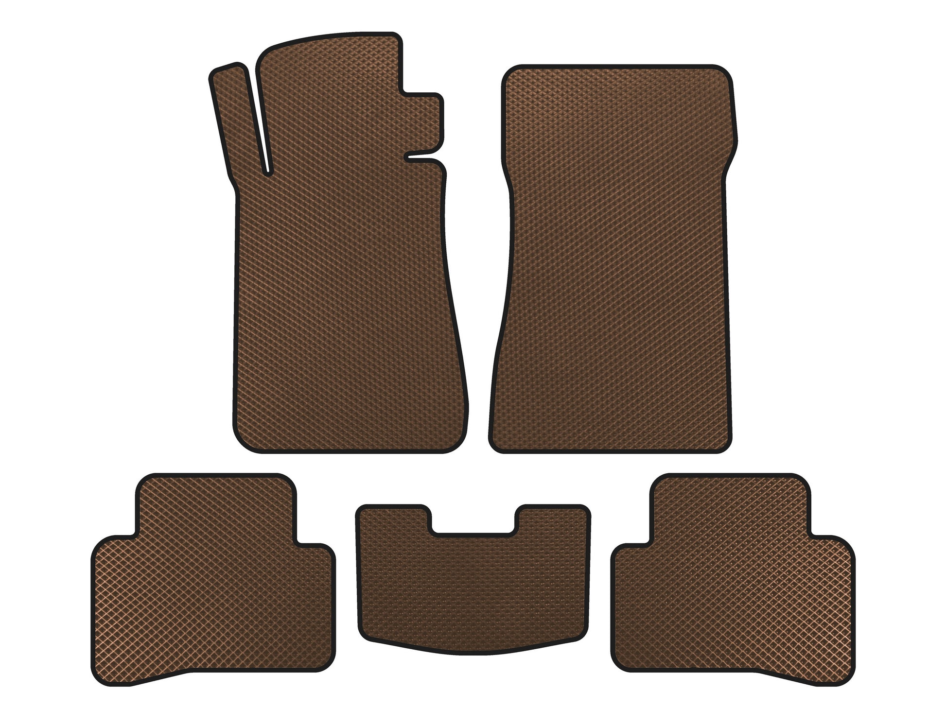 EVA Floor Mats (SD, Brown) for Mercedes C-class W202 1993-2001 - image 1
