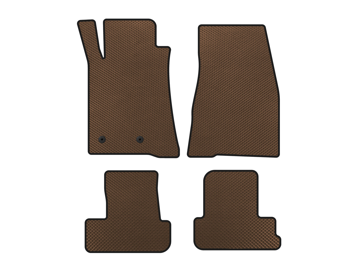EVA Floor Mats (2009-2014, GT, Convertible, Brown) for Ford Mustang 2005-2014 - image 1