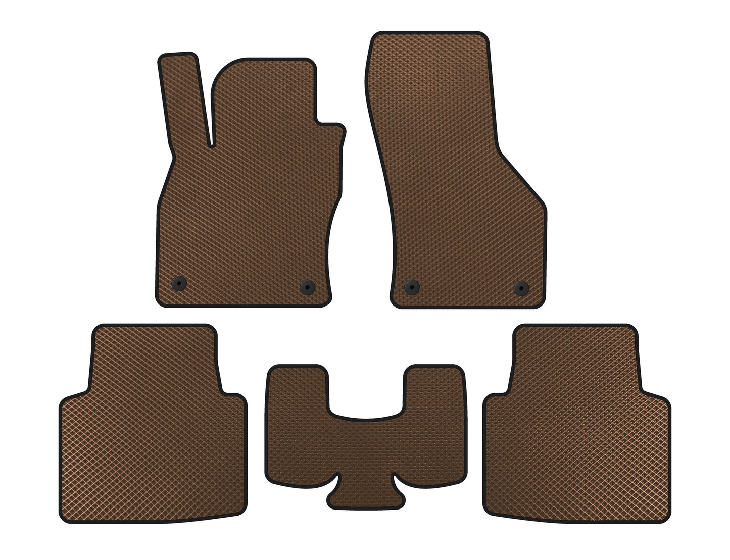 EVA Floor Mats (Brown) for Volkswagen Arteon 2017-2025 - image 1
