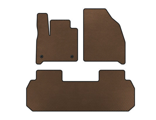 EVA Floor Mats (2 pcs, Brown) for Chevrolet Traverse 2017- - image 1