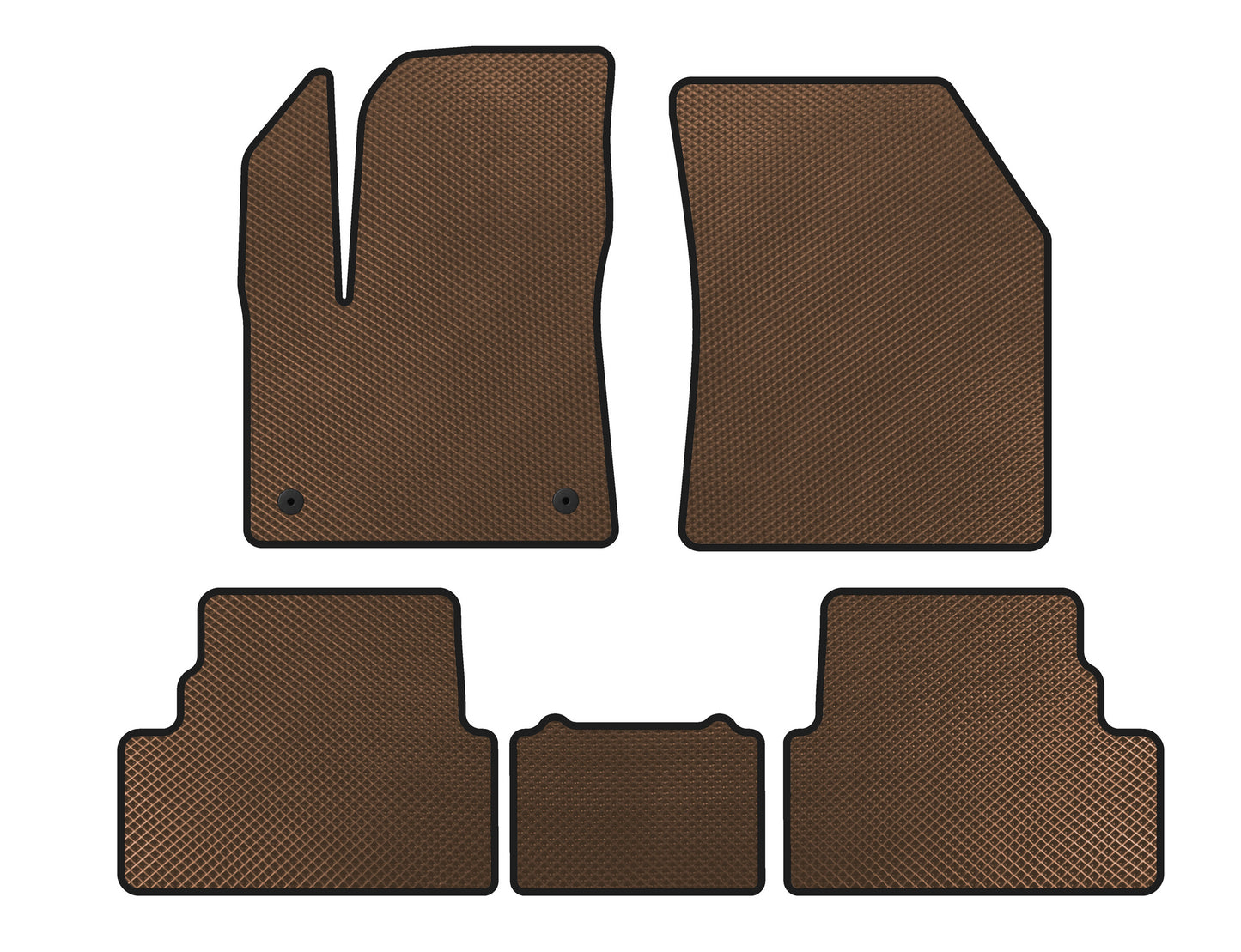 EVA Floor Mats (2017-2021, Brown) for Opel Grandland X 2017- - image 1