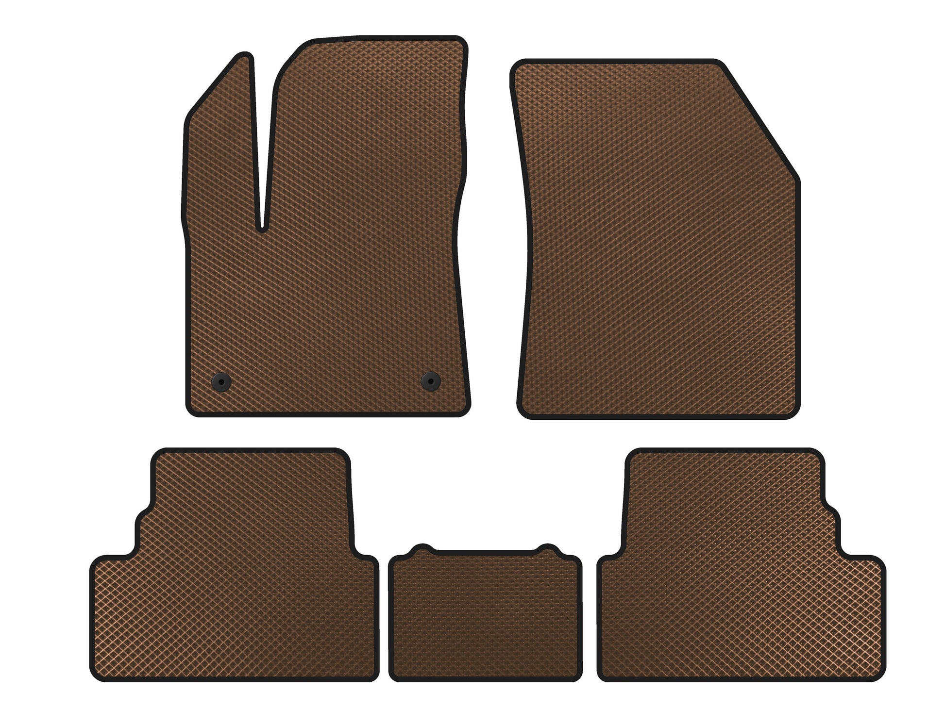 EVA Floor Mats (2017-2021, Brown) for Opel Grandland X 2017- - image 1