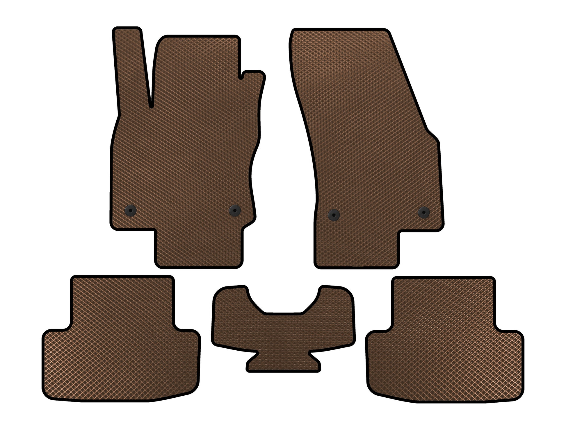 EVA Floor Mats (Brown) for Skoda Karoq 2018- - image 1