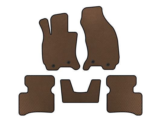 EVA Floor Mats (SD, Floor-Mounted Accelerator, Brown) for Jaguar X-Type 2001-2009 - image 1