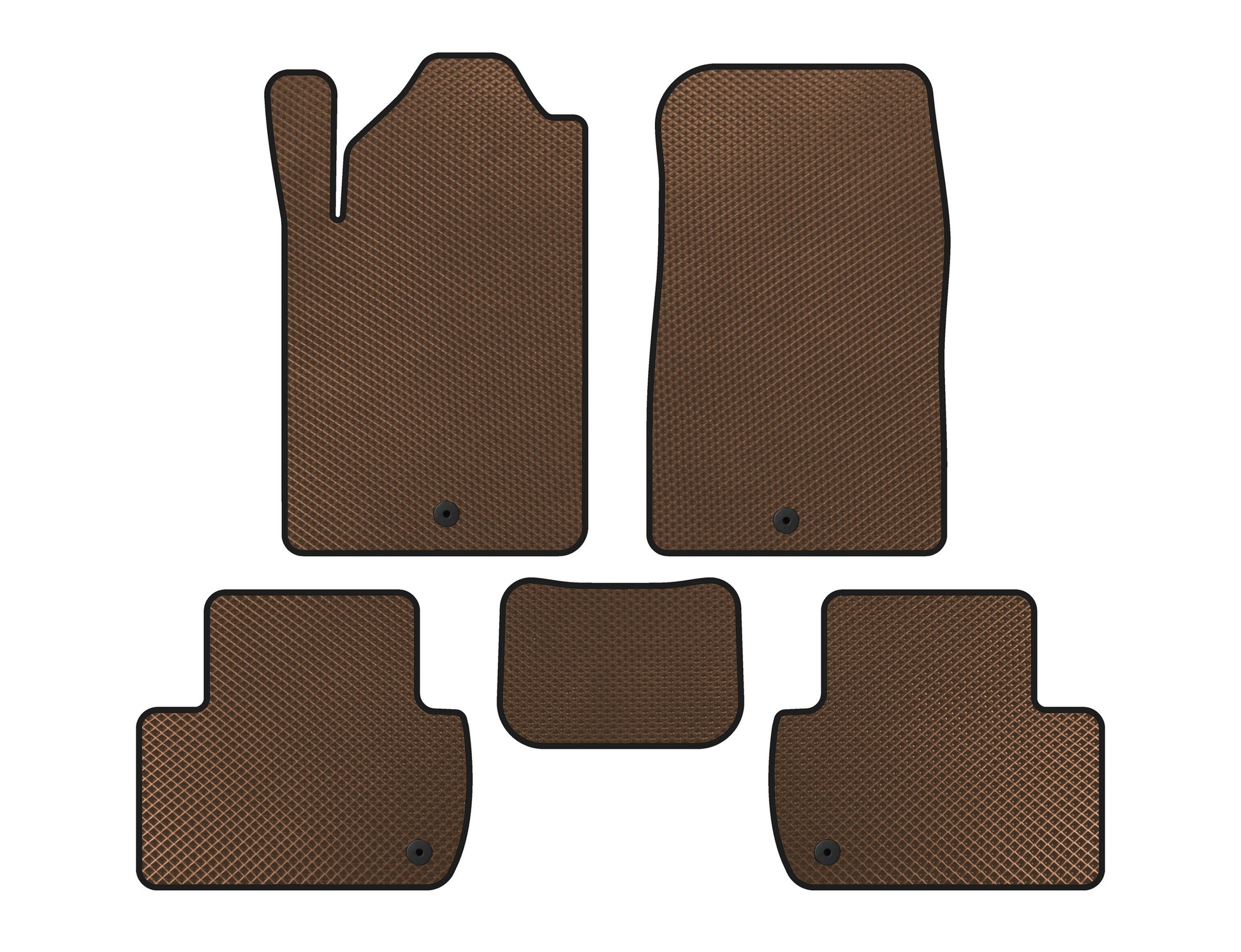 EVA Floor Mats (Brown) for SsangYong Rexton I 2001-2017 - image 1