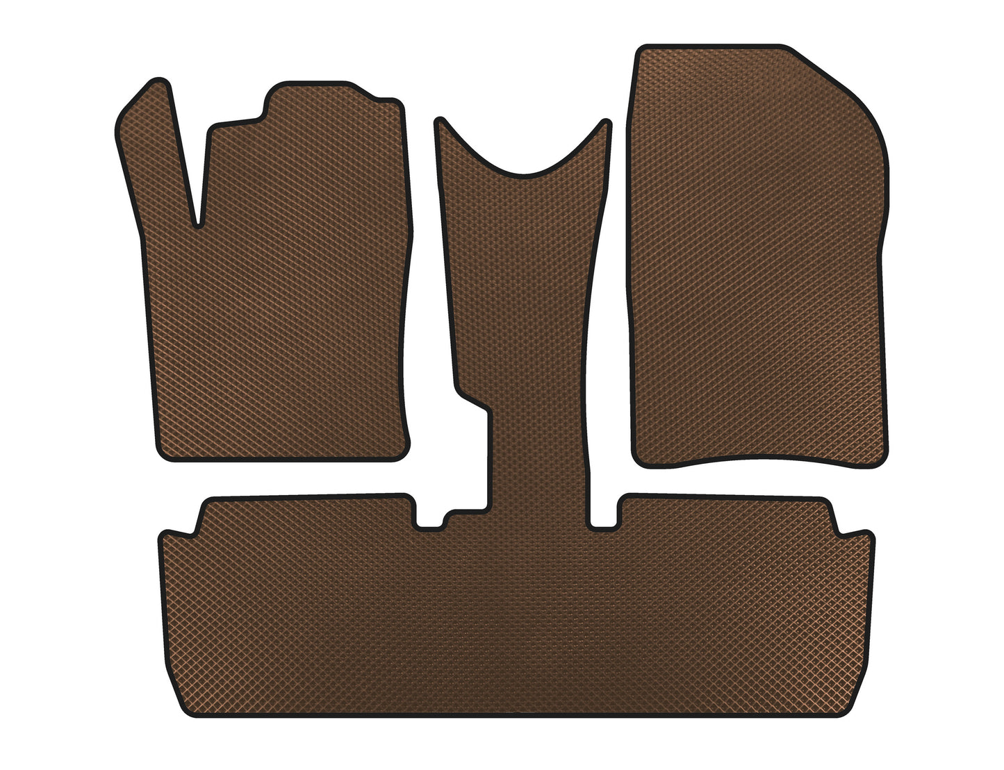 EVA Floor Mats (Pre-Facelift, Brown) for Citroen Xsara Picasso 1999-2012 - image 1