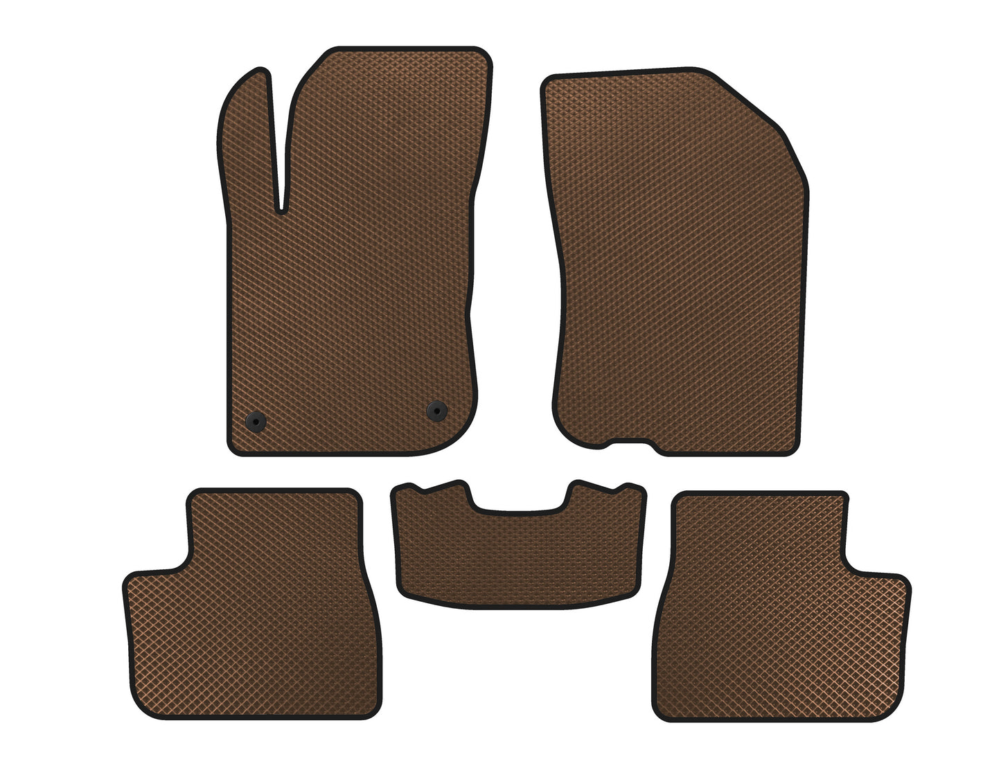 EVA Floor Mats (Brown) for Peugeot 208 2012-2019 - image 1