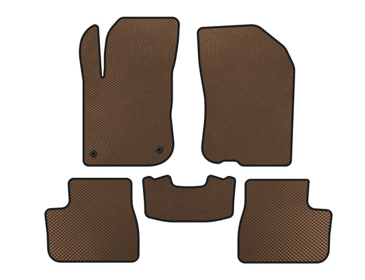 EVA Floor Mats (Brown) for Peugeot 208 2012-2019 - image 1