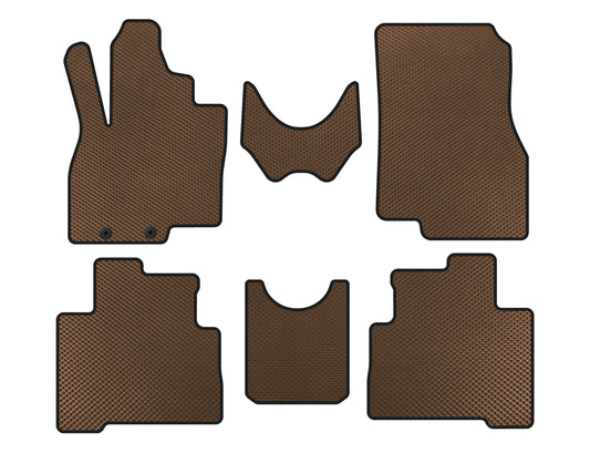 EVA Floor Mats (2 Rows, Brown) for Mitsubishi Grandis 2003-2011 - image 1