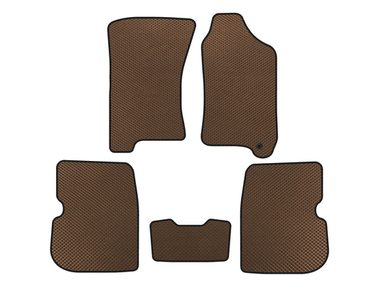 EVA Car Mats (Right-Hand Drive, Brown) for Subaru Forester 1997-2002 - image 1